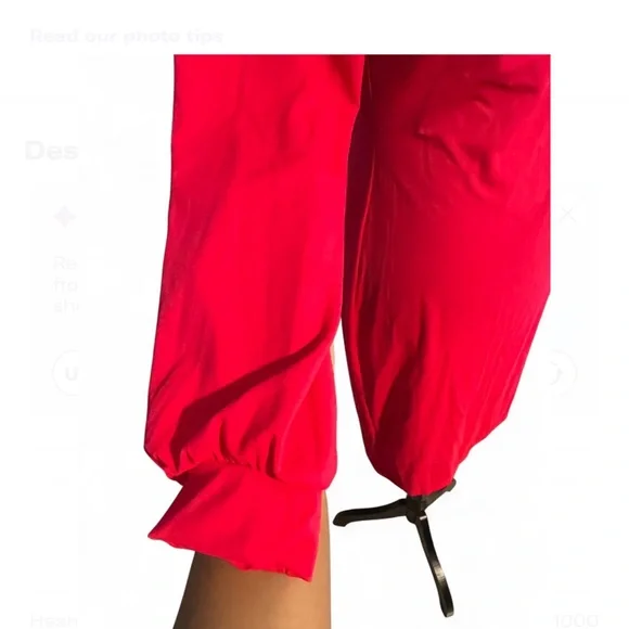 Elegant Red Off-Shoulder Dress  size M - Picture 6 of 6